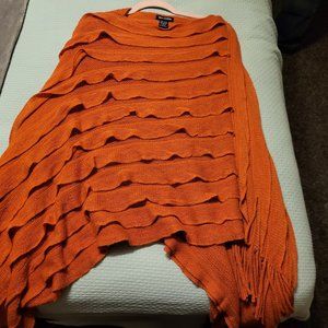 Orange Poncho